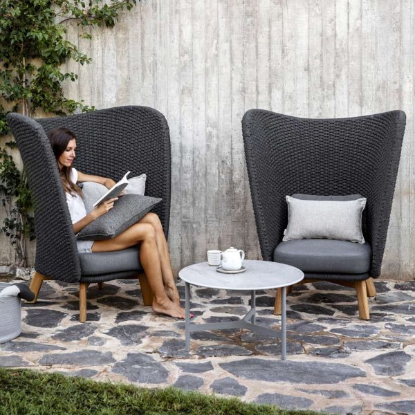 Peacock Wing garden sofa & relax chair - modern outdoor lounge furniture in luxury quality garden furniture materials by Cane-line Outdoor Furniture
