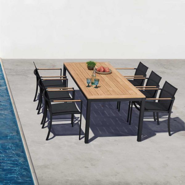 O-ZON & Taboela Garden DINING SET - Outdoor Dining CHAIR & Garden Dining TABLE In ALL-WEATHER Furniture MATERIALS By ROYAL BOTANIA Garden Furniture