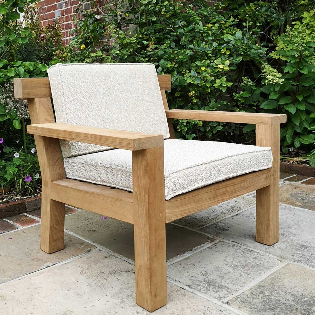 NARA Modern TEAK Garden Bench - Outdoor LOUNGE Bench, INDIVIDUAL Lounge BENCH And Bench Seat - High Quality Teak Furniture By ROYAL BOTANIA