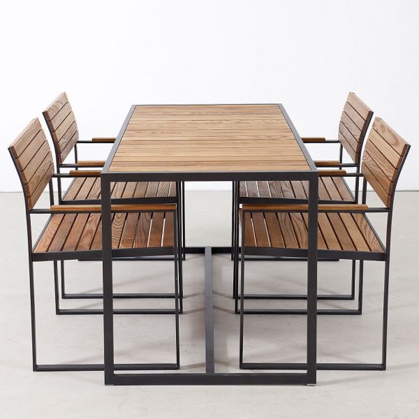 Roshults Garden Bistro furniture has minimalist Swedish design and is made in highest quality materials