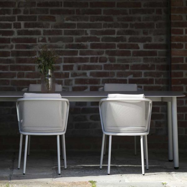 Condor garden dining set & modern outdoor furniture in high quality garden furniture materials by Todus stainless steel garden furniture