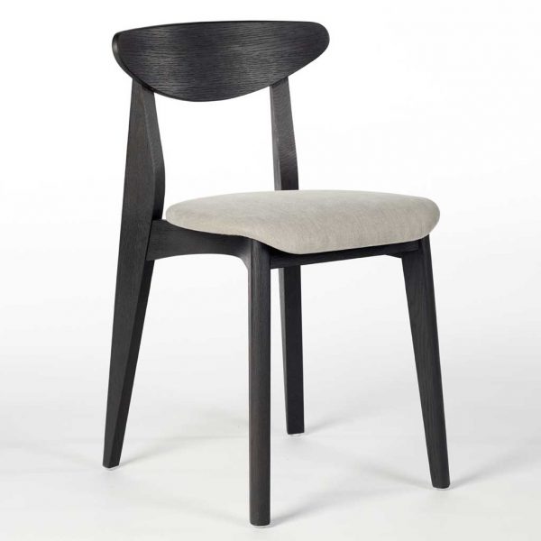 Upholstered Black Stained Oak Ink MODERN CHAIR Is A Contemporary DINING CHAIR By Sergio Herman In HIGHEST QUALITY FURNITURE Materials For WildSpirit DESIGNER FURNITURE