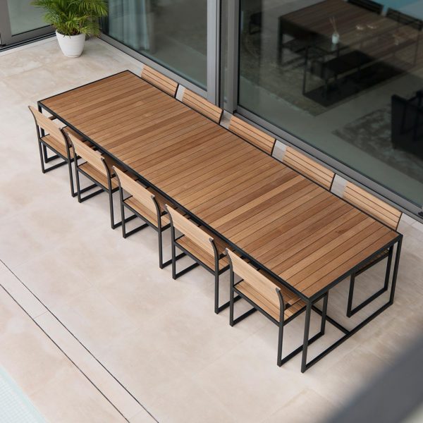 Garden Bistro garden dining furniture & modern outdoor dining set in high quality exterior furniture materials by Roshults designer furniture