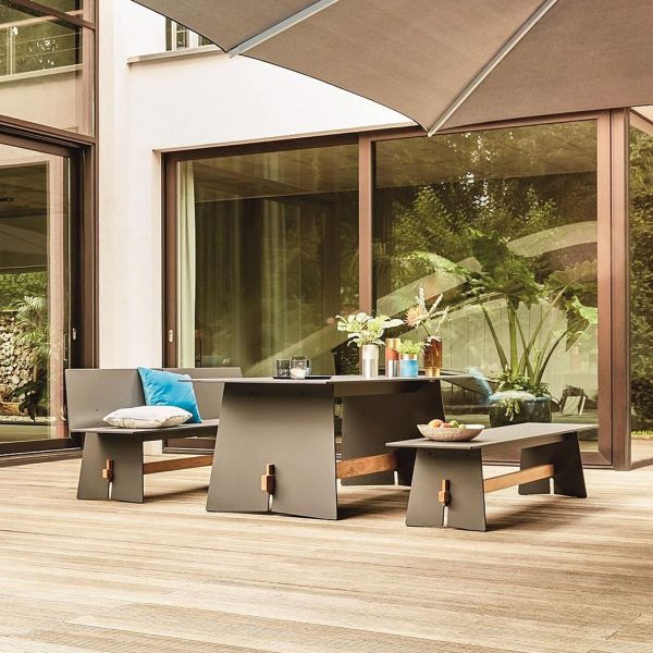 MODERN Garden Table and Benches