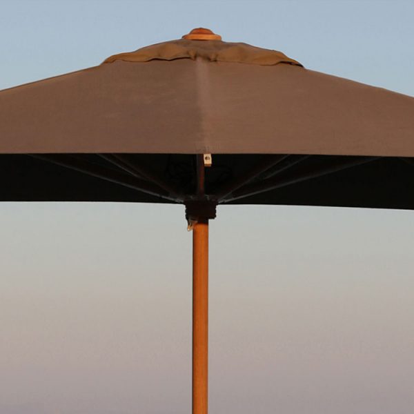 Shady classic Teak parasol is a parasol in high quality teak sun shade materials by Royal Botania garden furniture company