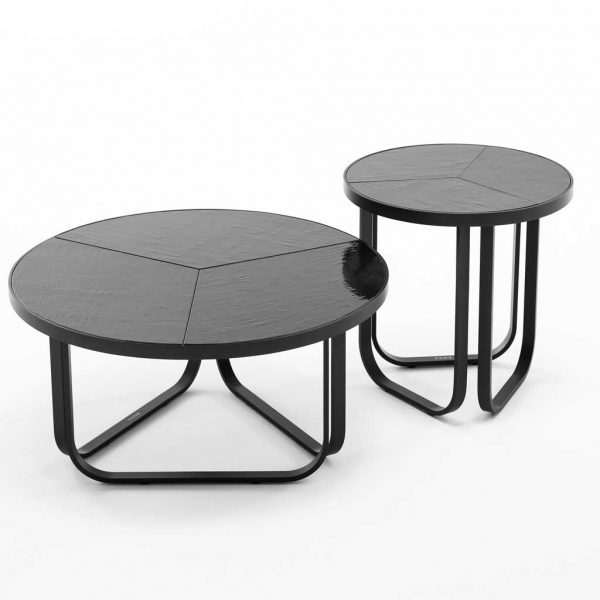 Studio shot of Thea round low tables