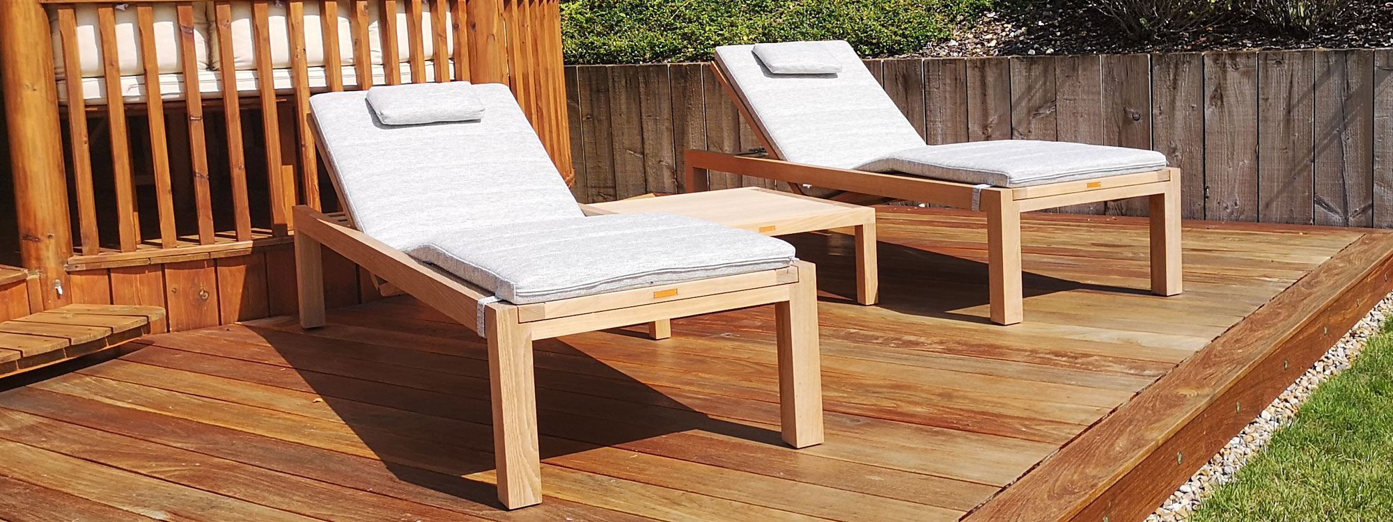 IXIT Luxury TEAK Sun Lounger - ADJUSTABLE Sun Beds In HIGH QUALITY Garden Furniture MATERIALS By ROYAL BOTANIA Garden Furniture Company.
